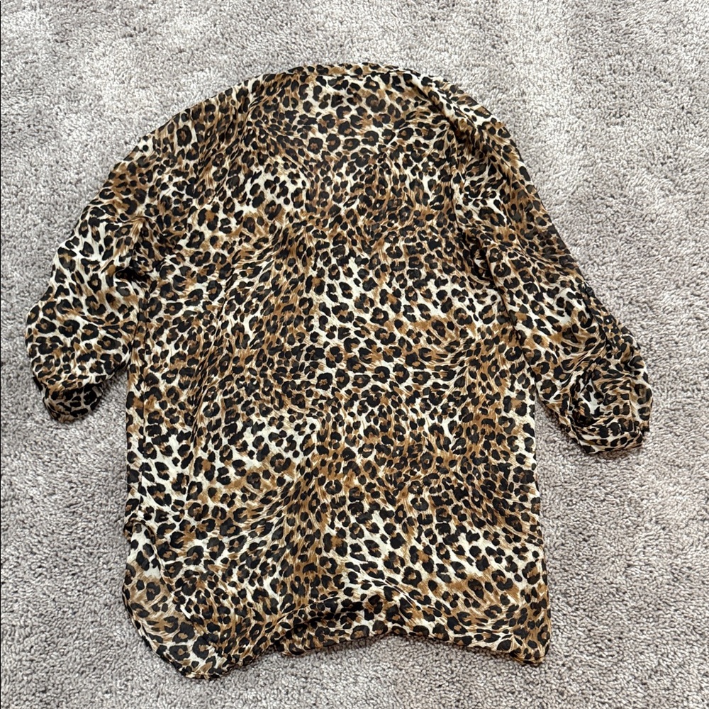 Leopard Print Blouse - image 4